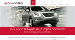 Desktop Screenshot of lexserviceauto.com