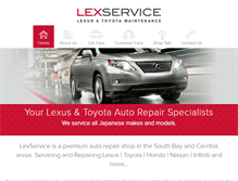 Tablet Screenshot of lexserviceauto.com